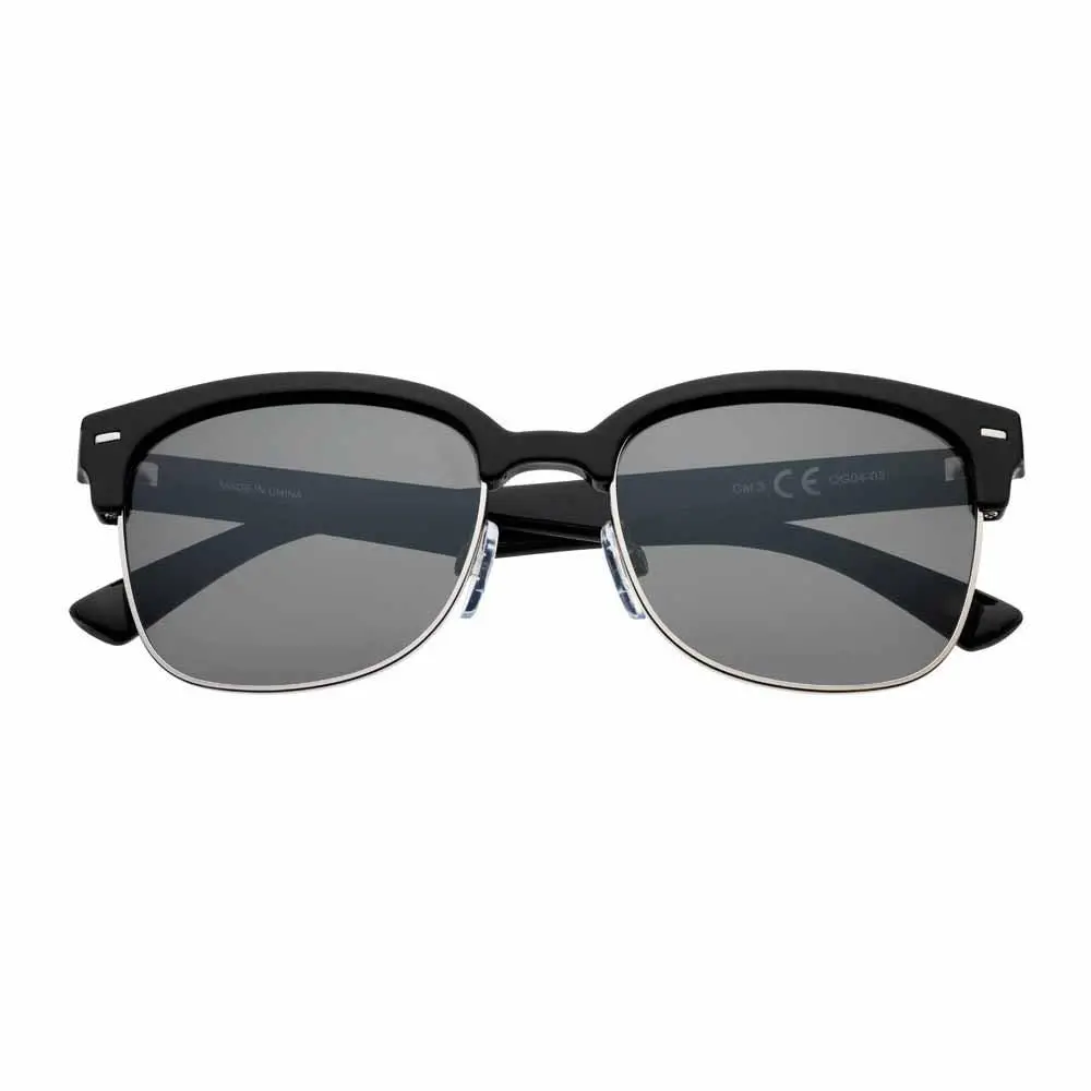 Dark Green Polarized Semi-Rimless Sunglasses 1