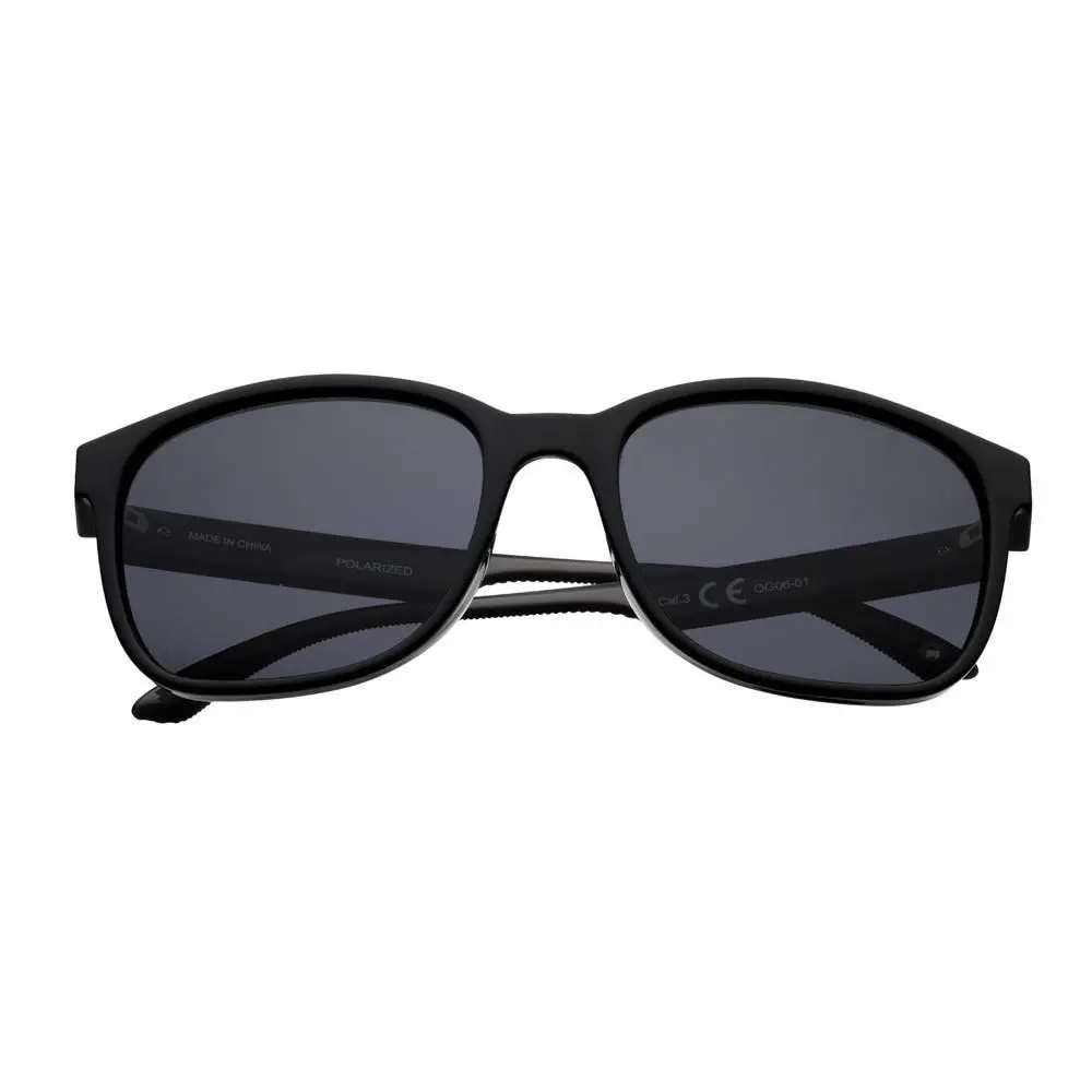 Black Polarized Teardrop Sunglasses 1