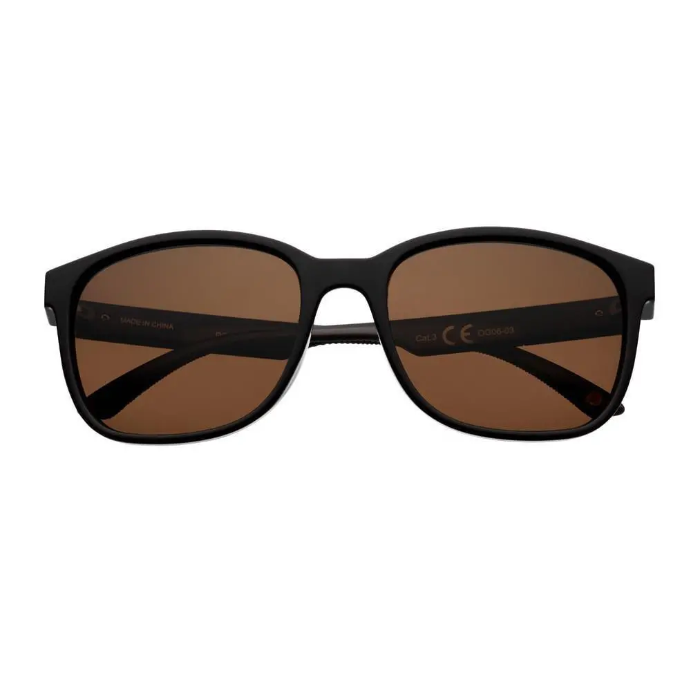 Brown Polarized Teardrop Sunglasses 1
