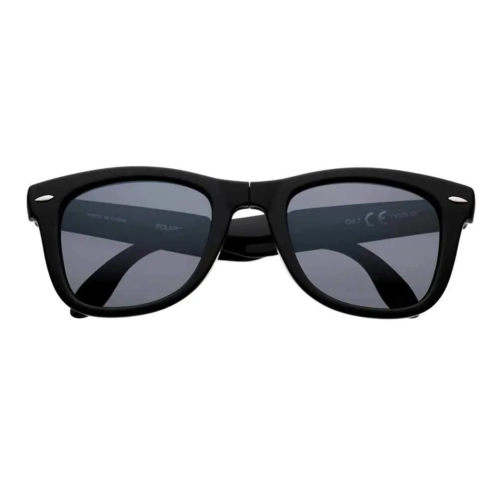 Black Polarized Folding Sunglasses 1