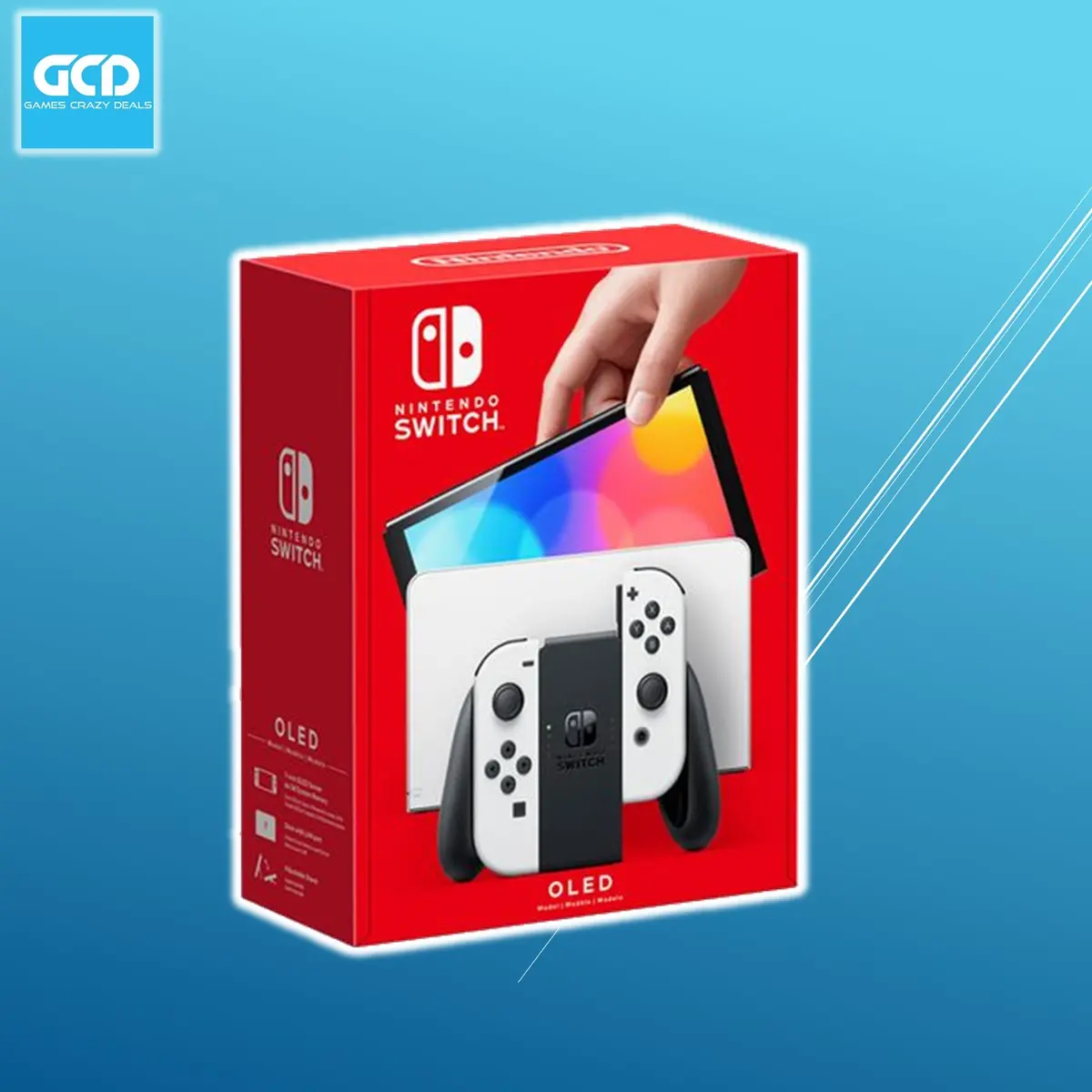 Nintendo Switch Oled Neon (1 Year Local Agent Warranty) +2 Free Random Games 2