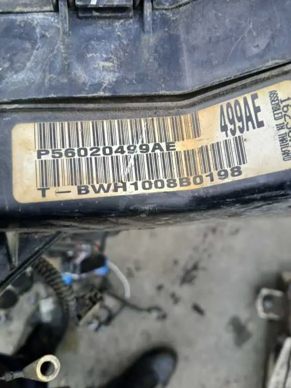 1998 Dodge Ram 2500 Headlamp To Dash Wire Harness. Part Number 56020499Ae 1