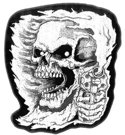 Skeleton With Pistol Patch 1