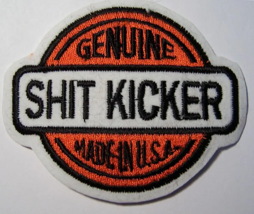 Genuine Sh** Kicker 3 1/2 Inch Embroidered Patch 1