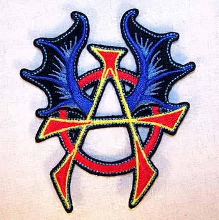 Anarchy With Wings 4 Inch Patch 1