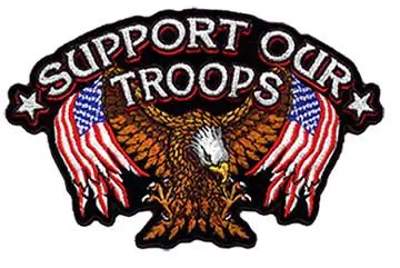 Support Our Troops 4 Inch Patch 1