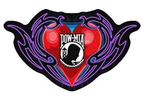 Pow Mia Heart Patch 1