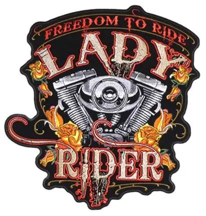 Freedom To Ride Lady Patch 1