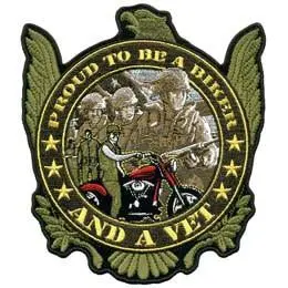 Biker And A Vet Patch 1