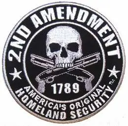 Home Land Security 2Nd Amendment 4 Inch Patch 1