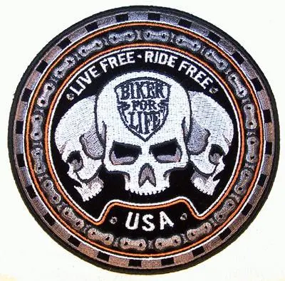 Trio Biker For Life  Deluxe Patch 1