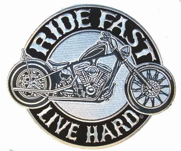 Ride Fast Motorcycle Patch 1
