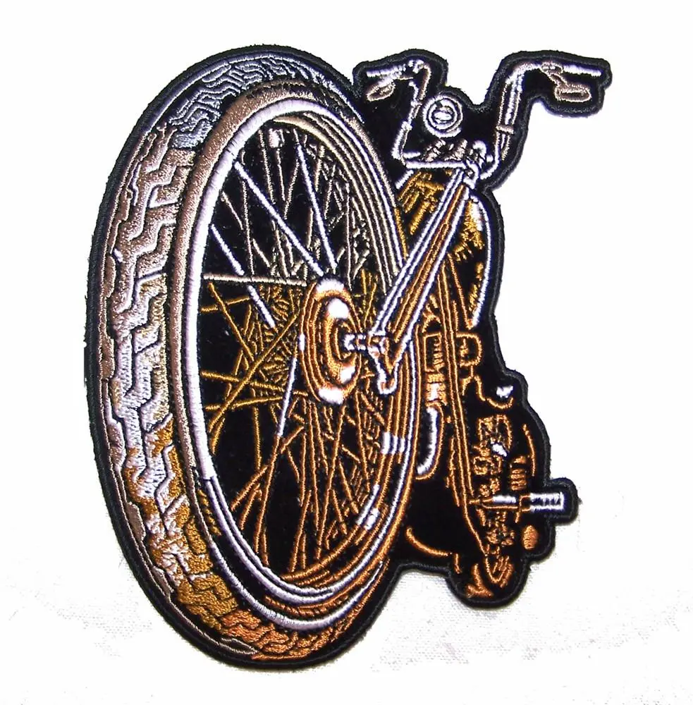 Big Wheel Motorcycle Bike 5 In Embroidered Patch 1