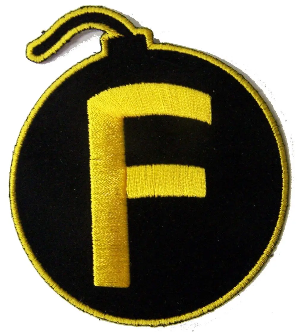 The F Bomb Embroidered Patch 1