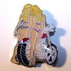 Twin Chicks Bike Hat / Jacket Pin 1