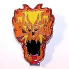 Flame Face Hat / Jacket Pin 1