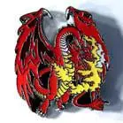 Red Dragon Hat / Jacket Pin 1