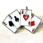 Smoking Aces Hat / Jacket Pin 1