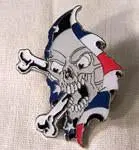 Ripping American Skull Hat / Jacket Pin 1