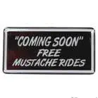Mustache Rides Hat / Jacket Pin 1