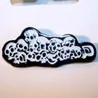 Stacked Skulls Hat / Jacket Pin 1