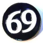 Round Sixty Nine Hat / Jacket Pin 1