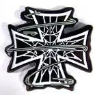 Wrapped Iron Cross Hat / Jacket Pin 1
