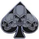 Triple Skull Spades Hat / Jacket Pin 1