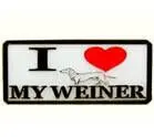 I Love My Weiner Hat / Jacket Pin 1