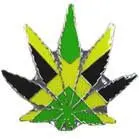Reggae Pot Leaf Hat / Jacket Pin 1