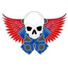Piston Skull Wings Hat / Jacket Pin 1
