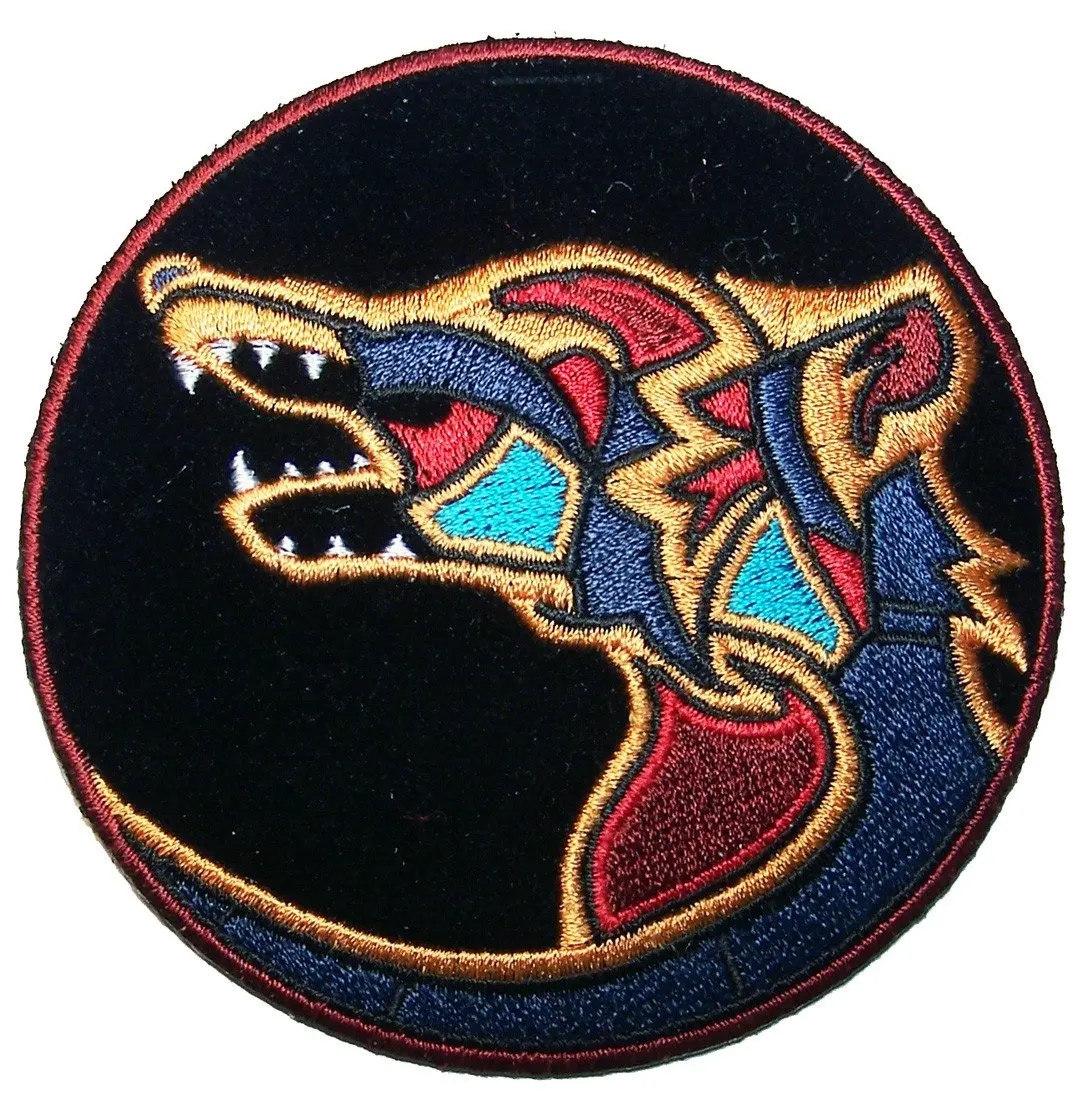 Native Wolf Symbol Embroideried Patch 1