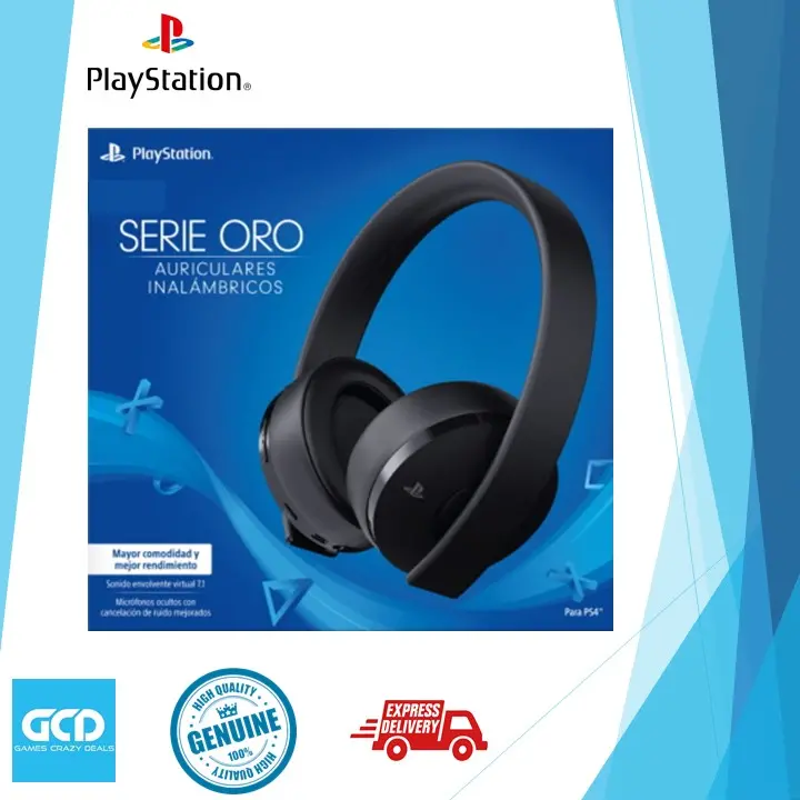 Playstation 4 Gold Wireless Headset Export Set (Black) 1