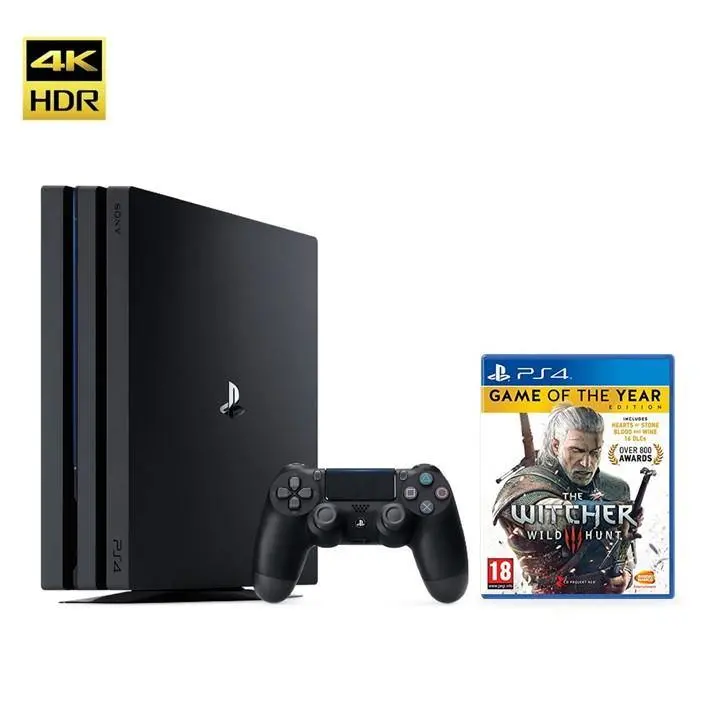 Ps4 Pro 1Tb Black With 1 Game - Refurbished 1