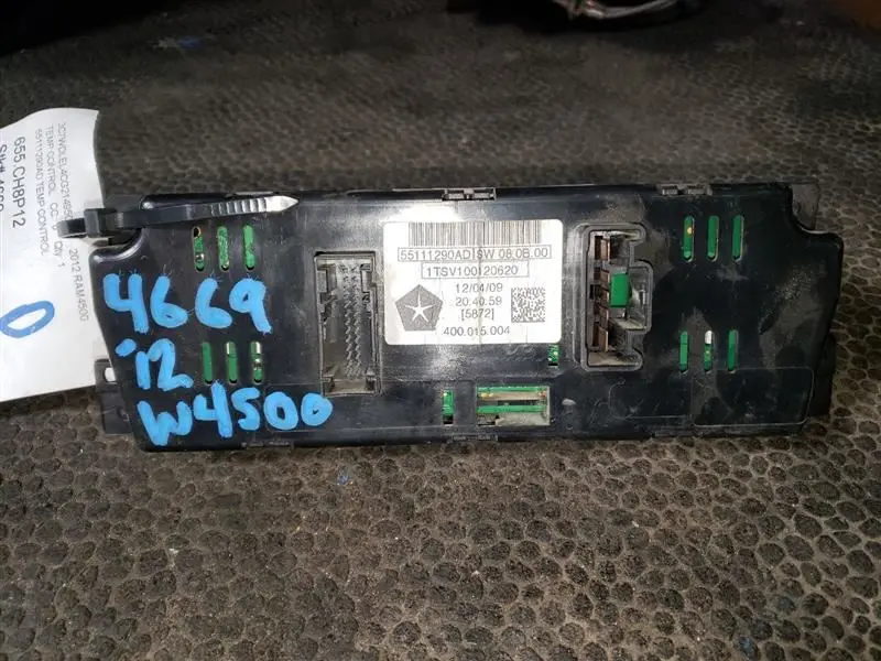 2012 Ram4500 Ac Heater Temp Controls. Part Number 55111290Ad 2