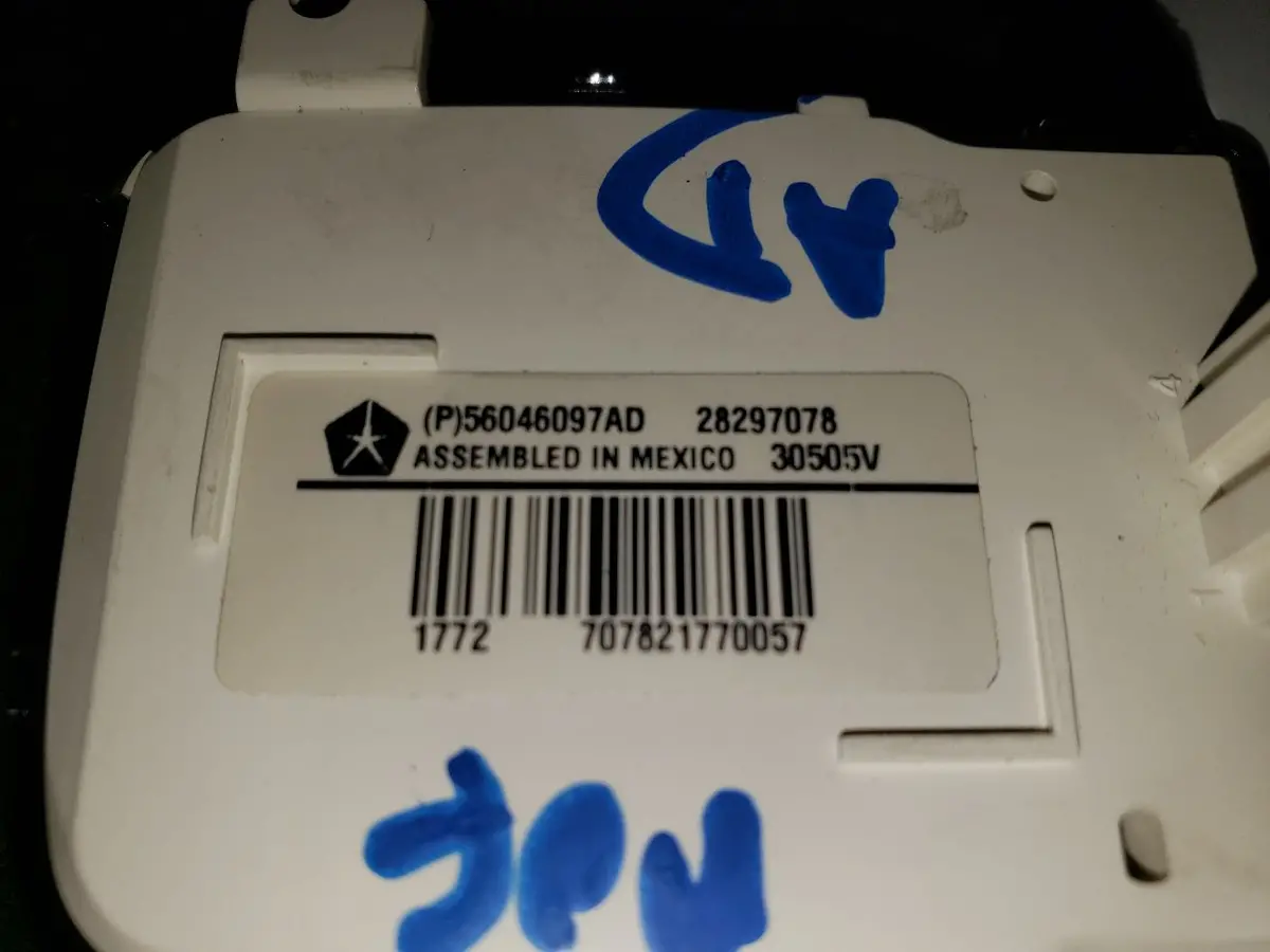 2012 Ram 1500 Evic Switch. Part Number 56046097Ad 2