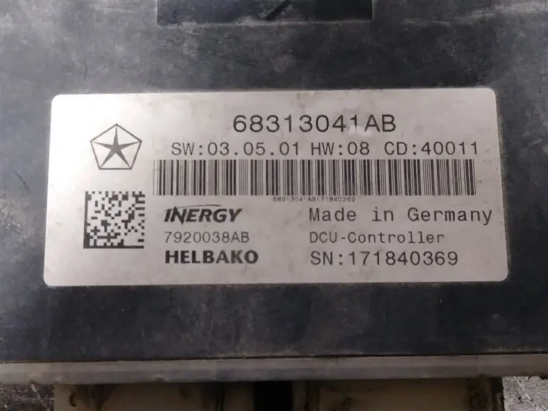 2011 Dodge Ram2500 Diesel Exhaust Fluid (Def) Module. Part Number 68313041Ab 2