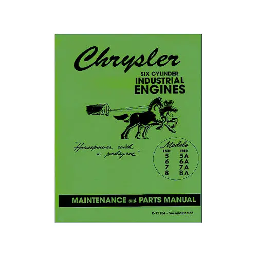 New Chrysler Six Cylinder Industrial Engines - Rbk-385 1
