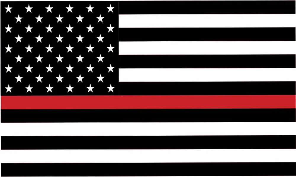 Fire Fighter Thin Red Line Amercian (3Ft X 5Ft) Flag 1
