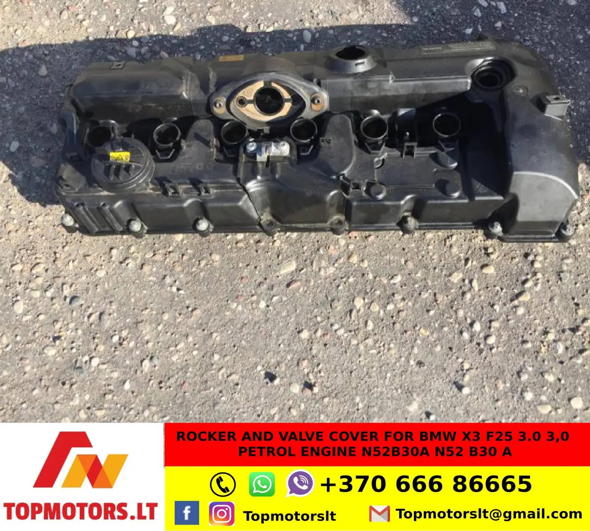 Rocker And Valve Cover For Bmw X3 F25 3.0 3,0 Petrol Engine N52b30a N52 B30 A 1