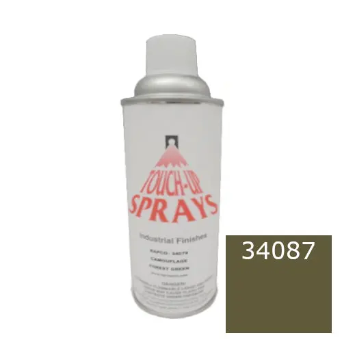 Rapco Touch-Up Sprays - Industrial Finishes - 12 Oz Spray Paint Can - Olive Drab Lustreless Wwii - #34087 1