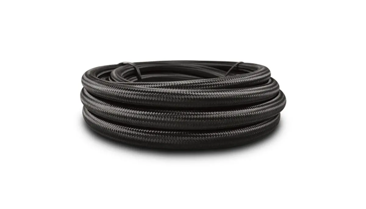 Black Braided An Hose - Rubber - Nylon 1