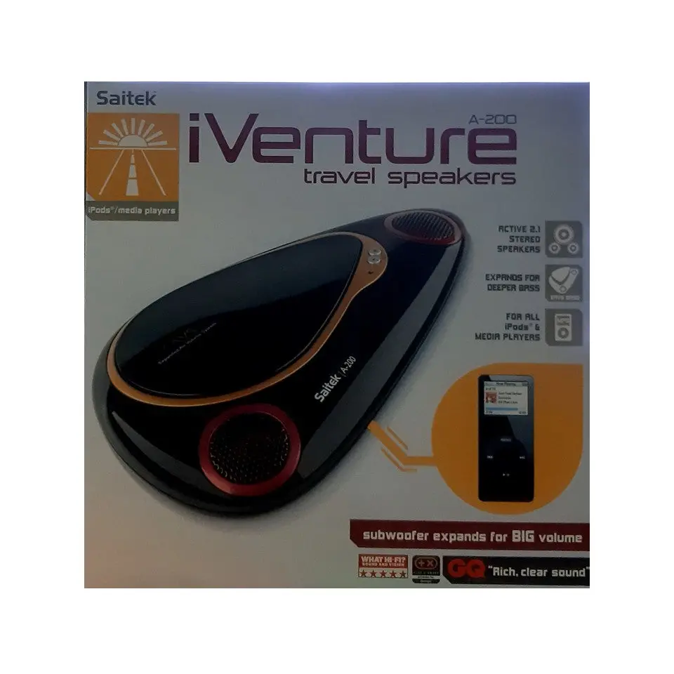 Saitek A-200 Portable 2.1 Speaker System 1