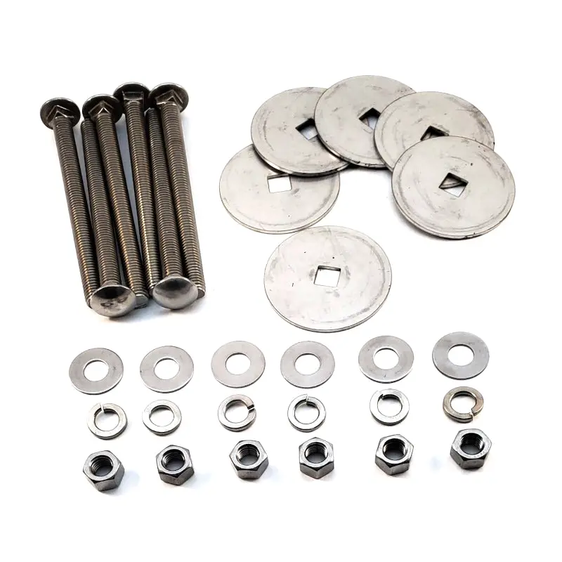 New 1946-50 Flat Fender Power Wagon Bed Mounting Bolt Kit - Unpolished Stainless Steel - Sbk03ss 1