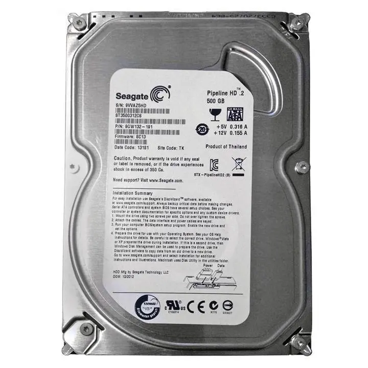 Seagate 500Gb Pipeline Hd 2 3.5" Hdd (Refurbished) 1