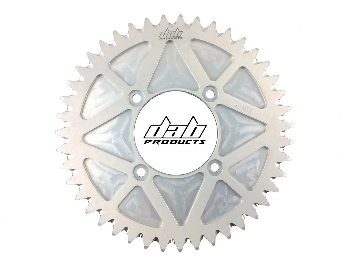 Dab Products 4 Bolt Rear Fim Style Trials Sprocket 43T Teeth Silver Gas Gas Beta 1