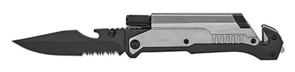 Silver ( 5 In 1 ) Survival Folding Pocket Knife 1