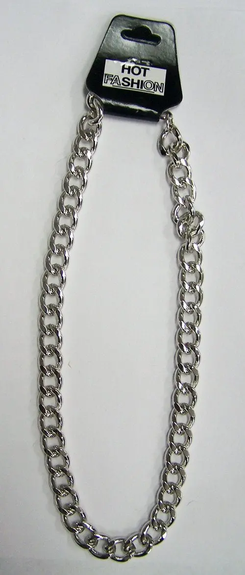Heavy Men's Silver Metal Link Chain Necklaces 1