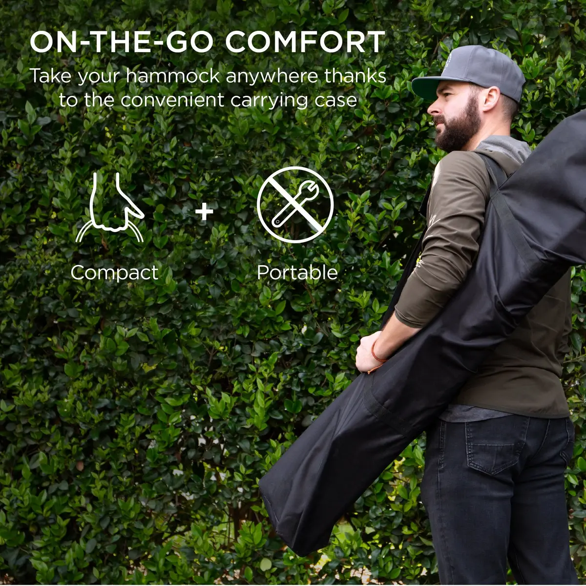 Cotton Rope 2-Person Double Hammock W/ Spreader Bars, Carrying Case 1