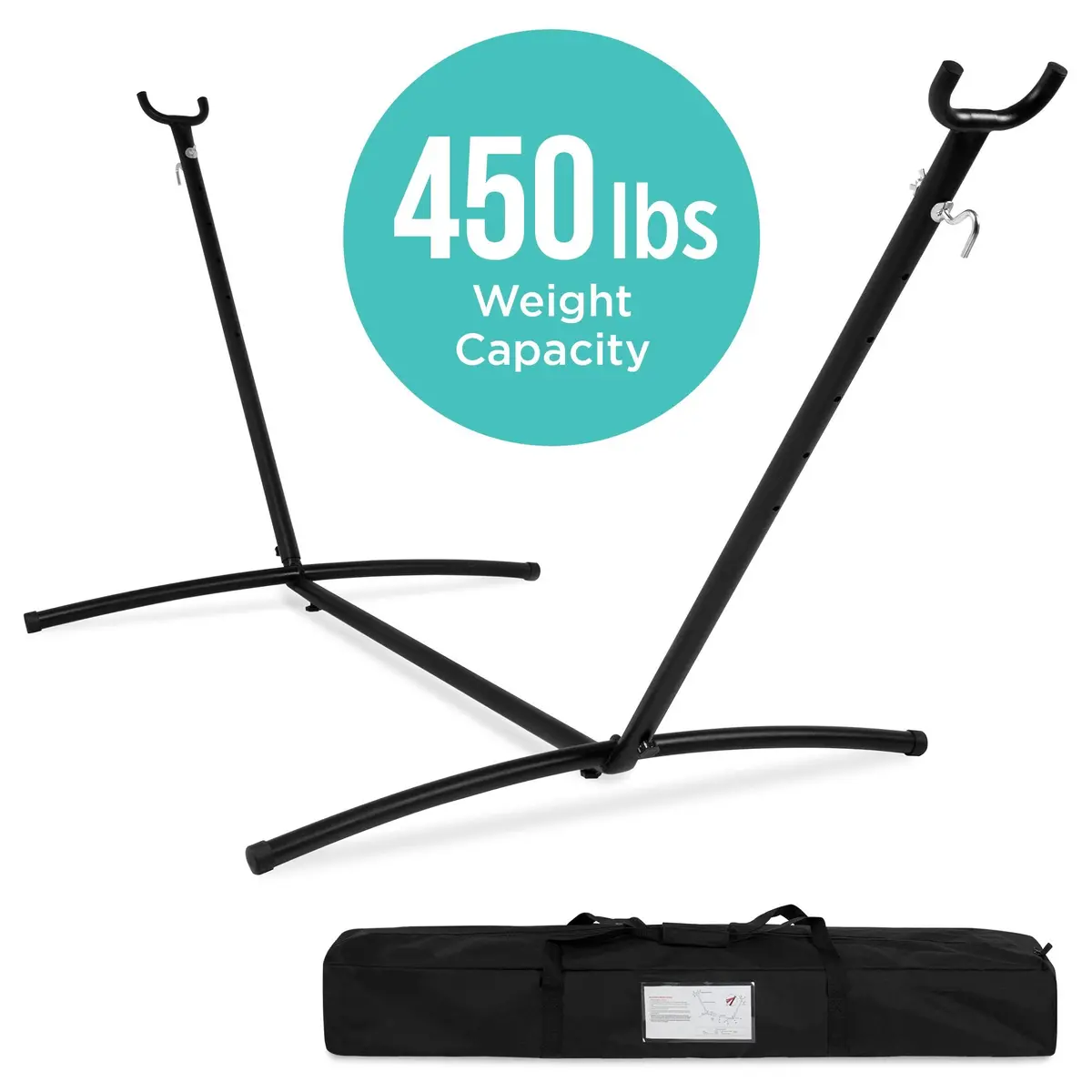 9Ft Portable Heavy-Duty Steel Hammock Stand W/ Carrying Case 1